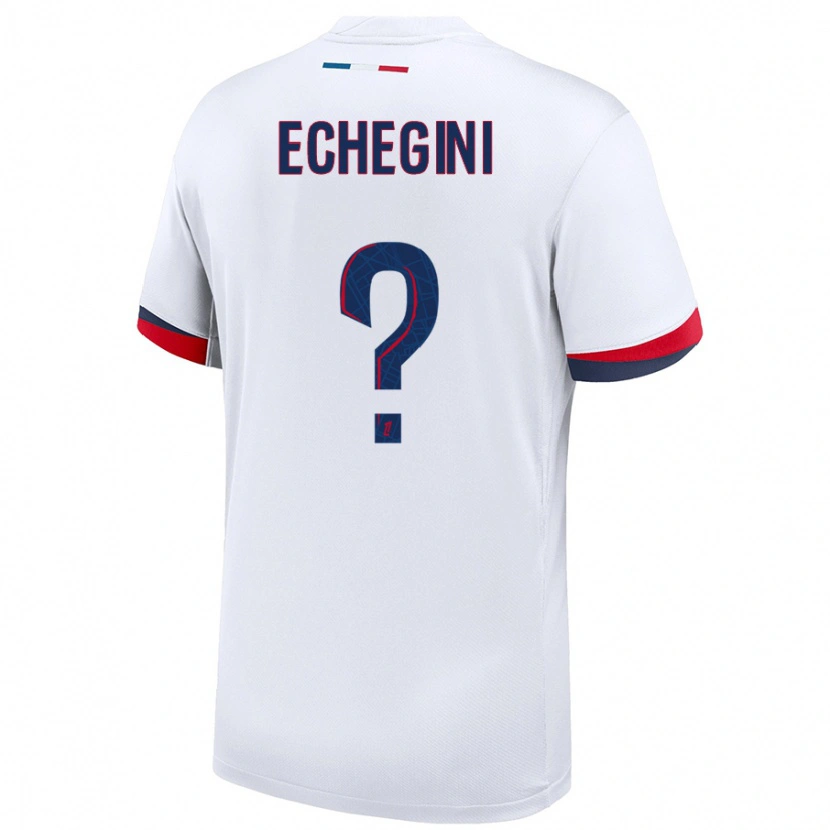 Danxen Kid Jennifer Echegini #0 White Blue Red Away Jersey 2024/25 T-Shirt