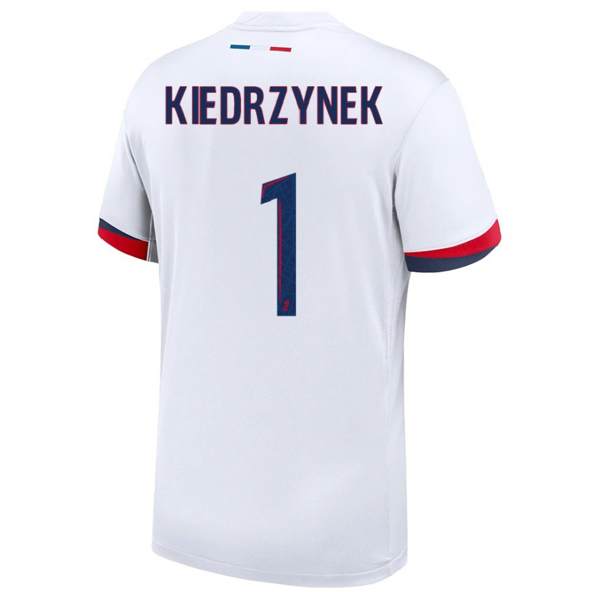 Danxen Kid Katarzyna Kiedrzynek #1 White Blue Red Away Jersey 2024/25 T-Shirt