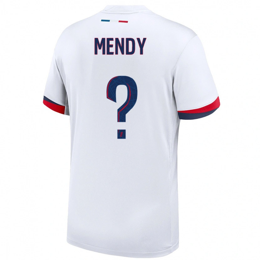 Danxen Kid Tony Mendy #0 White Blue Red Away Jersey 2024/25 T-Shirt