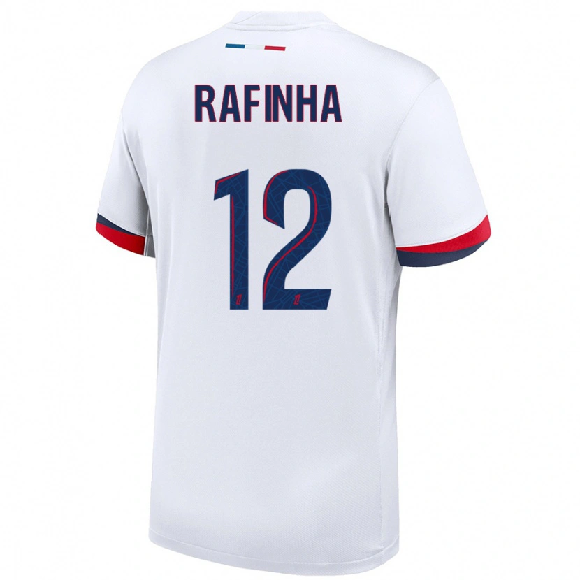 Danxen Kid Rafinha #12 White Blue Red Away Jersey 2024/25 T-Shirt