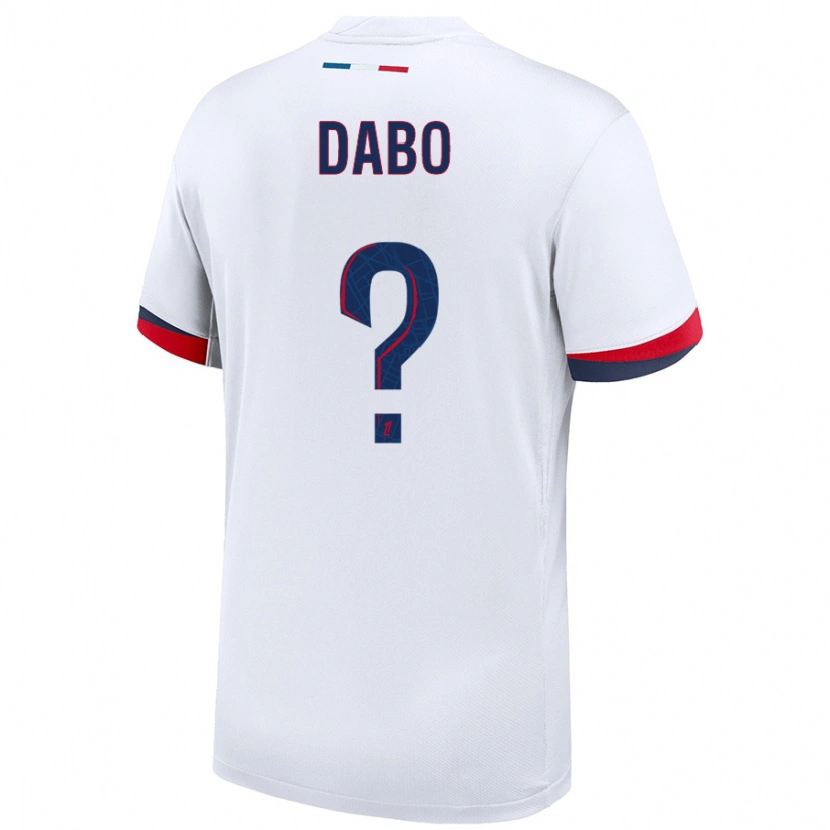 Danxen Kid Mariama Dabo #0 White Blue Red Away Jersey 2024/25 T-Shirt