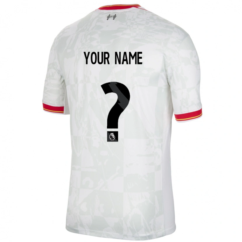 Danxen Kid Your Name #0 White Red Black Third Jersey 2024/25 T-Shirt