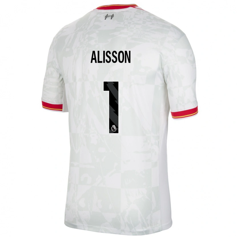 Danxen Kid Alisson #1 White Red Black Third Jersey 2024/25 T-Shirt