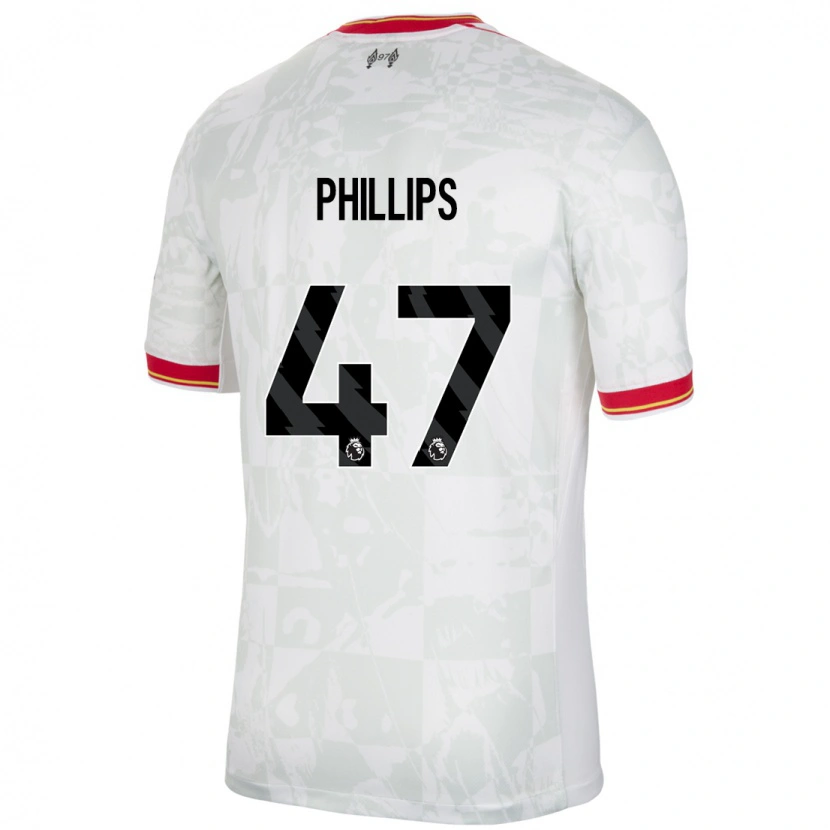 Danxen Kid Nathaniel Phillips #47 White Red Black Third Jersey 2024/25 T-Shirt