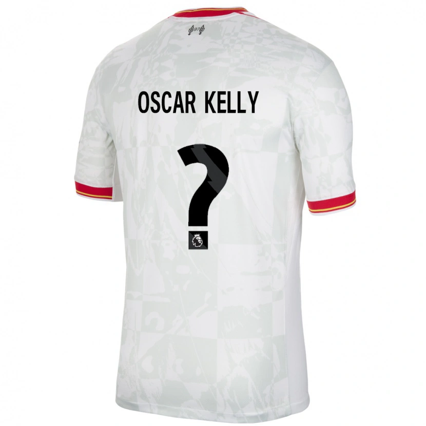 Danxen Kid Oscar Kelly #0 White Red Black Third Jersey 2024/25 T-Shirt