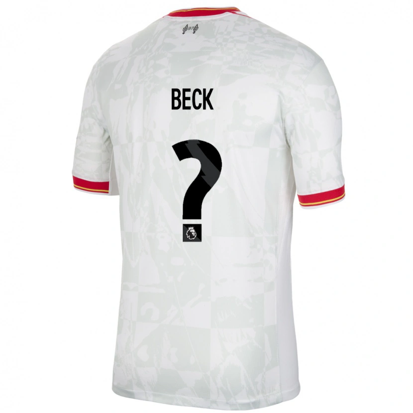 Danxen Kid Owen Beck #0 White Red Black Third Jersey 2024/25 T-Shirt