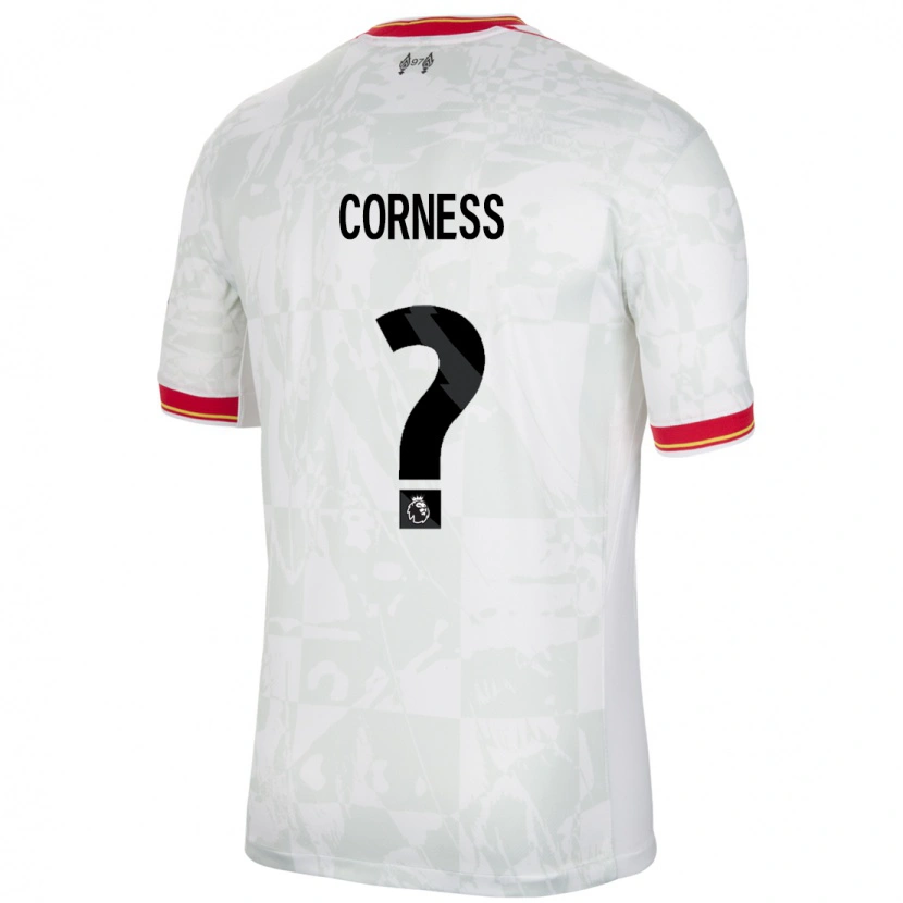 Danxen Kid Dominic Corness #0 White Red Black Third Jersey 2024/25 T-Shirt