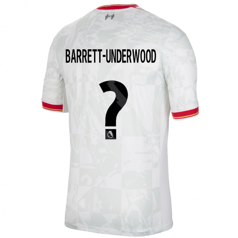 Danxen Kid Keehan Barrett-Underwood #0 White Red Black Third Jersey 2024/25 T-Shirt