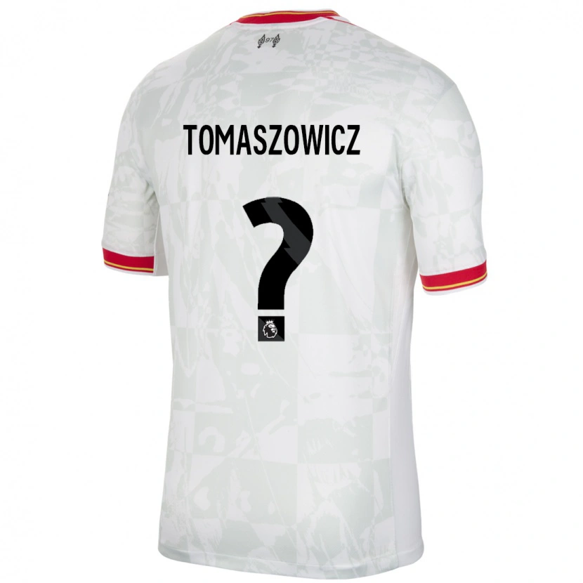 Danxen Kid Aiden Tomaszowicz #0 White Red Black Third Jersey 2024/25 T-Shirt