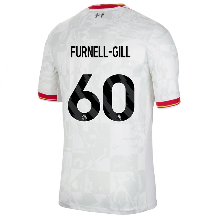 Danxen Kid Luca Furnell-Gill #60 White Red Black Third Jersey 2024/25 T-Shirt