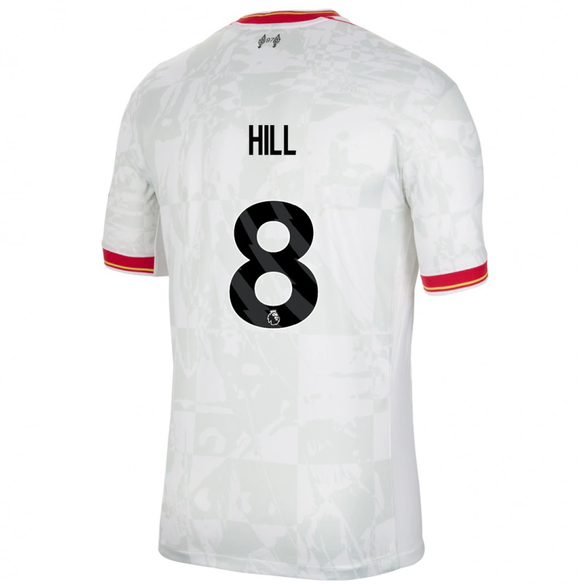 Danxen Kid Tom Hill #8 White Red Black Third Jersey 2024/25 T-Shirt