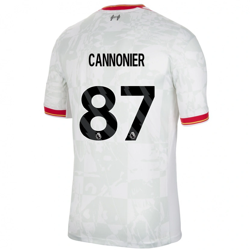 Danxen Kid Oakley Cannonier #87 White Red Black Third Jersey 2024/25 T-Shirt