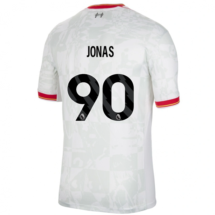 Danxen Kid Lee Jonas #90 White Red Black Third Jersey 2024/25 T-Shirt