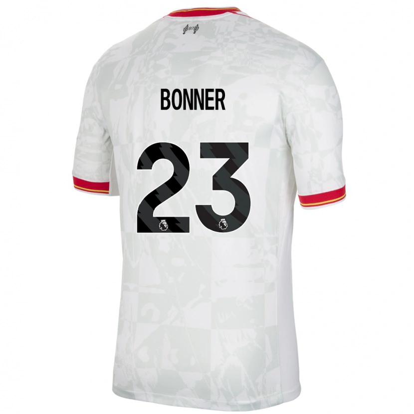 Danxen Kid Gemma Bonner #23 White Red Black Third Jersey 2024/25 T-Shirt