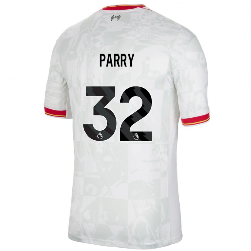 Danxen Kid Lucy Parry #32 White Red Black Third Jersey 2024/25 T-Shirt