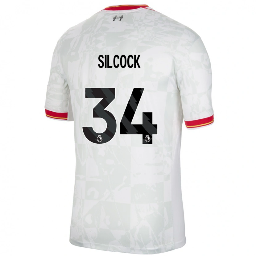 Danxen Kid Hannah Silcock #34 White Red Black Third Jersey 2024/25 T-Shirt