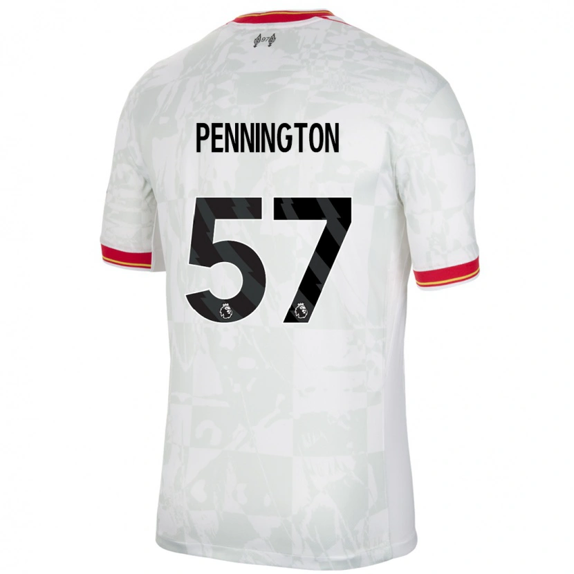 Danxen Kid Cody Pennington #57 White Red Black Third Jersey 2024/25 T-Shirt