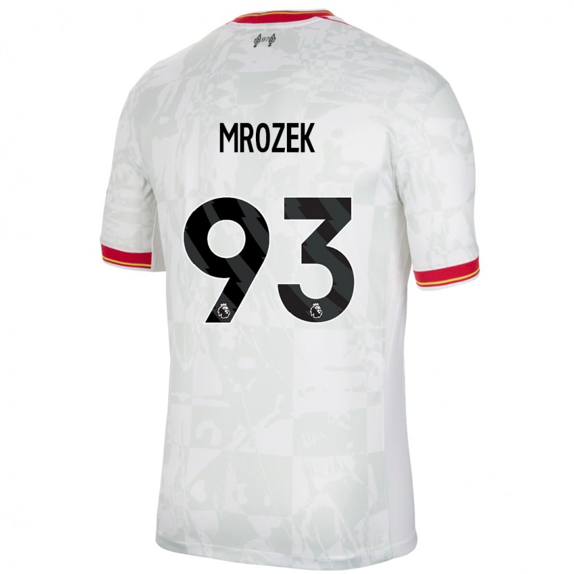 Danxen Kid Fabian Mrozek #93 White Red Black Third Jersey 2024/25 T-Shirt