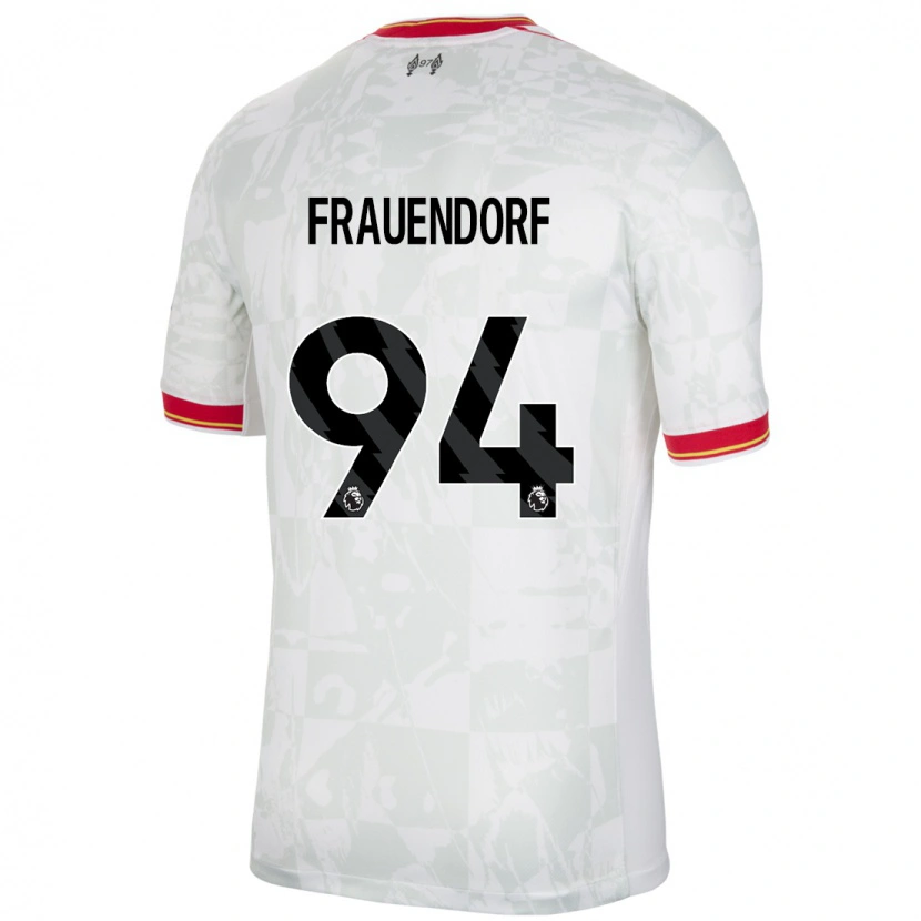 Danxen Kid Melkamu Frauendorf #94 White Red Black Third Jersey 2024/25 T-Shirt