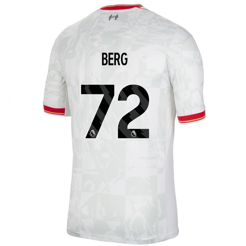 Danxen Kid Sepp Van Den Berg #72 White Red Black Third Jersey 2024/25 T-Shirt