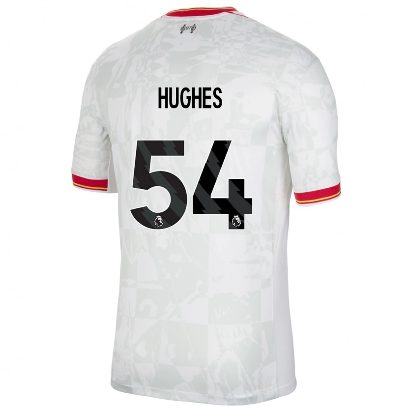 Danxen Kid Liam Hughes #54 White Red Black Third Jersey 2024/25 T-Shirt