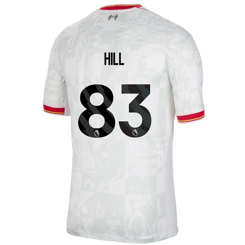 Danxen Kid Thomas Hill #83 White Red Black Third Jersey 2024/25 T-Shirt