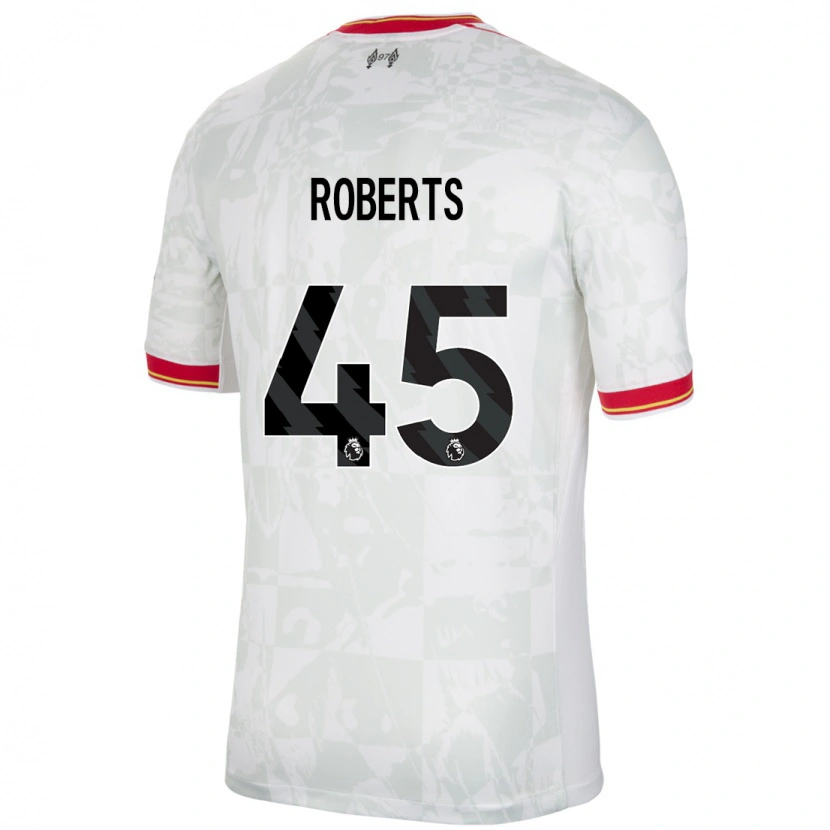 Danxen Kid Iwan Roberts #45 White Red Black Third Jersey 2024/25 T-Shirt