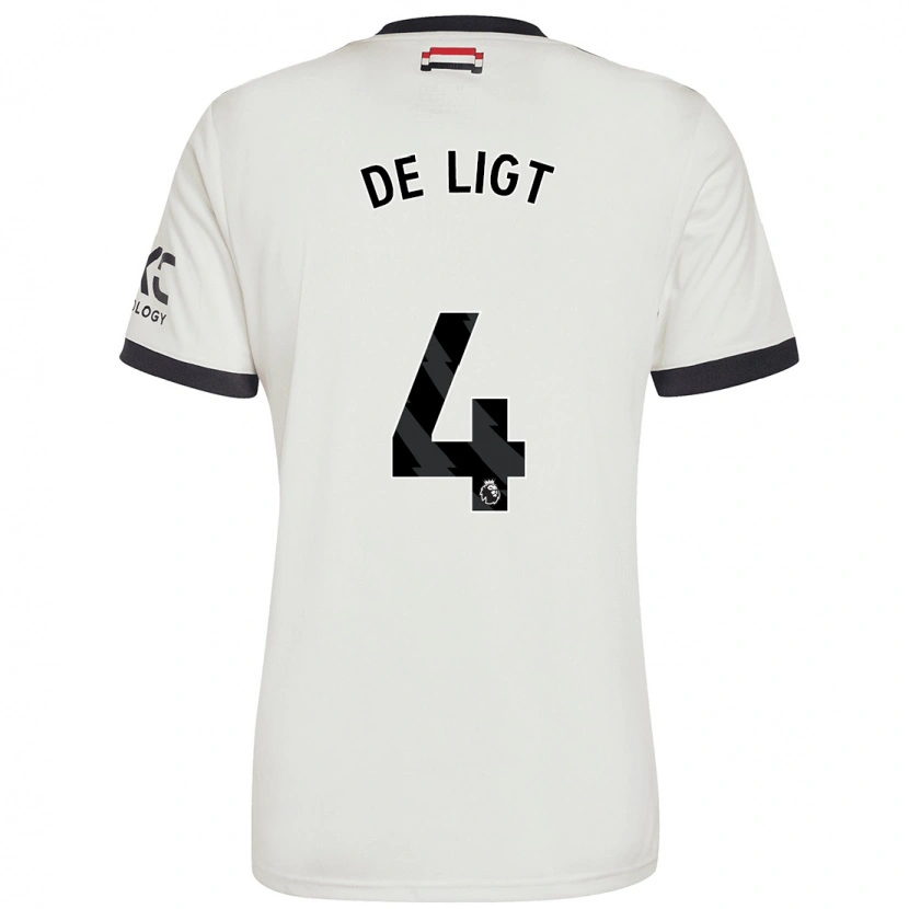 Danxen Kid Matthijs De Ligt #4 Off White Third Jersey 2024/25 T-Shirt