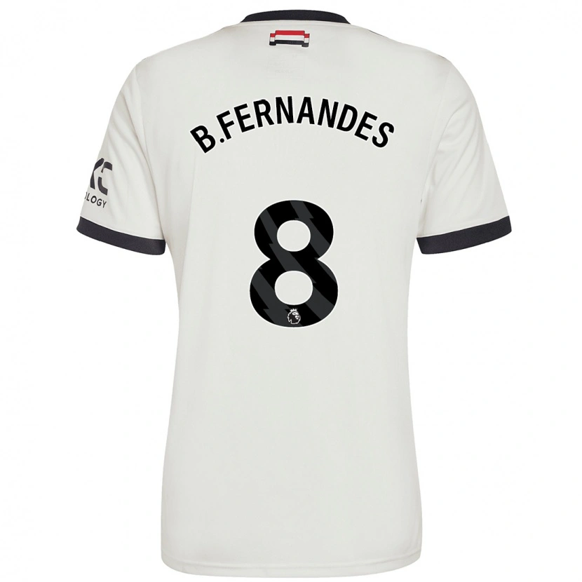 Danxen Kid Bruno Fernandes #8 Off White Third Jersey 2024/25 T-Shirt