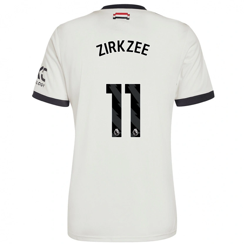 Danxen Kid Joshua Zirkzee #11 Off White Third Jersey 2024/25 T-Shirt