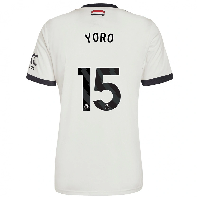 Danxen Kid Leny Yoro #15 Off White Third Jersey 2024/25 T-Shirt