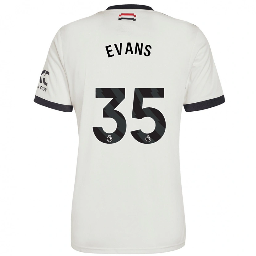 Danxen Kid Jonny Evans #35 Off White Third Jersey 2024/25 T-Shirt