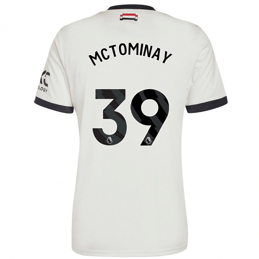 Danxen Kid Scott Mctominay #39 Off White Third Jersey 2024/25 T-Shirt