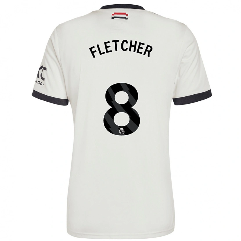 Danxen Kid Tyler Fletcher #8 Off White Third Jersey 2024/25 T-Shirt