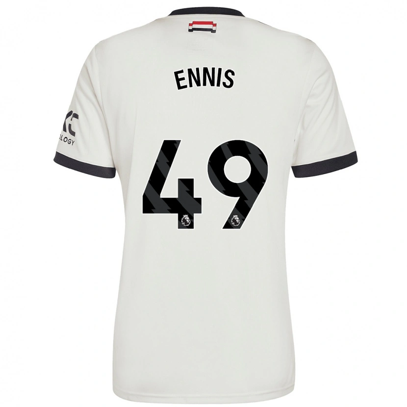 Danxen Kid Ethan Ennis #49 Off White Third Jersey 2024/25 T-Shirt