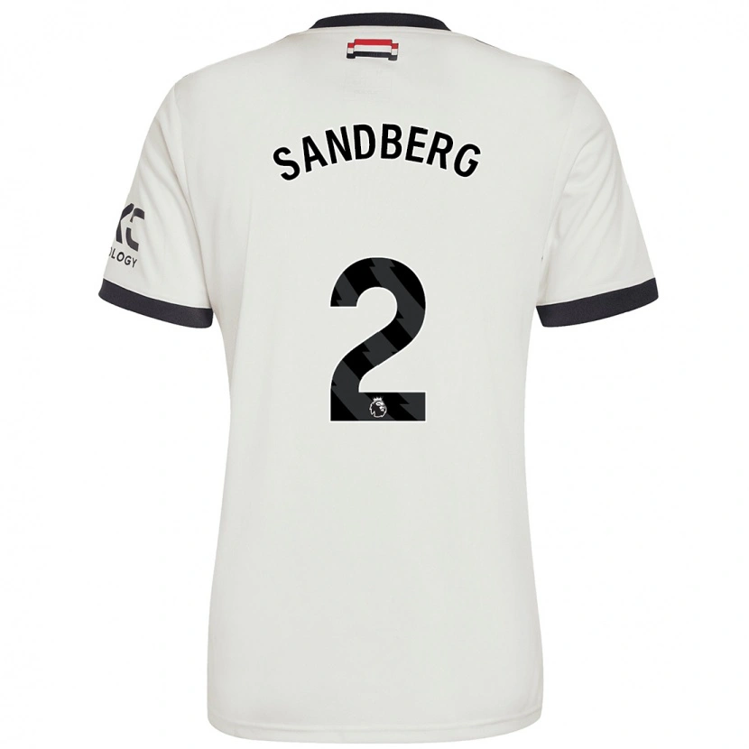 Danxen Kid Anna Sandberg #2 Off White Third Jersey 2024/25 T-Shirt