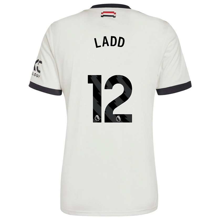 Danxen Kid Hayley Ladd #12 Off White Third Jersey 2024/25 T-Shirt