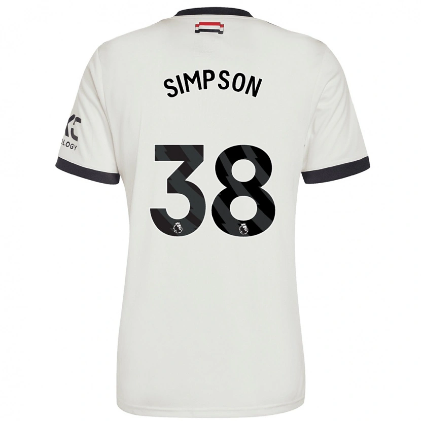 Danxen Kid Jess Simpson #38 Off White Third Jersey 2024/25 T-Shirt