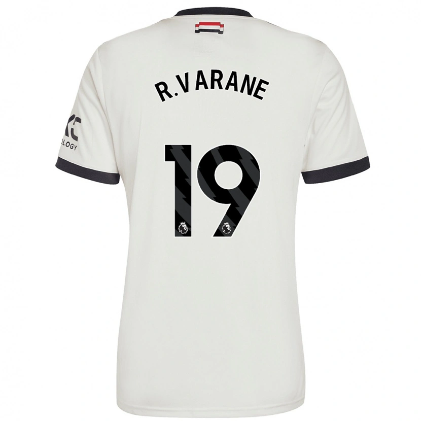 Danxen Kid Raphaël Varane #19 Off White Third Jersey 2024/25 T-Shirt