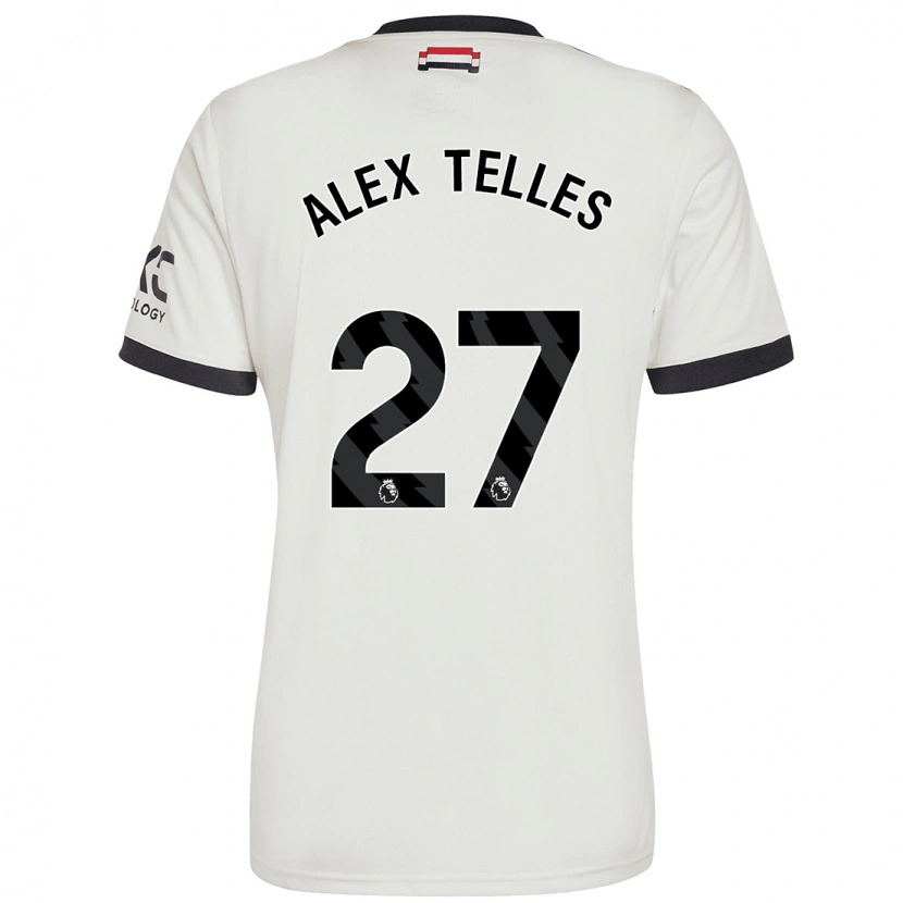 Danxen Kid Alex Nicolao Telles #27 Off White Third Jersey 2024/25 T-Shirt