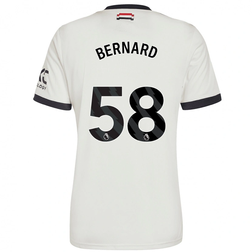 Danxen Kid Bernard #58 Off White Third Jersey 2024/25 T-Shirt