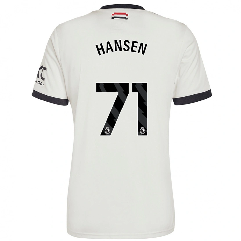 Danxen Kid Isak Hansen-Aaroen #71 Off White Third Jersey 2024/25 T-Shirt