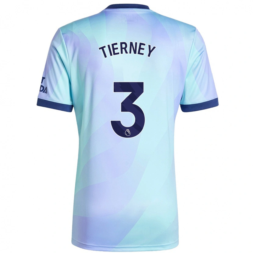 Danxen Kid Kieran Tierney #3 Aqua Third Jersey 2024/25 T-Shirt