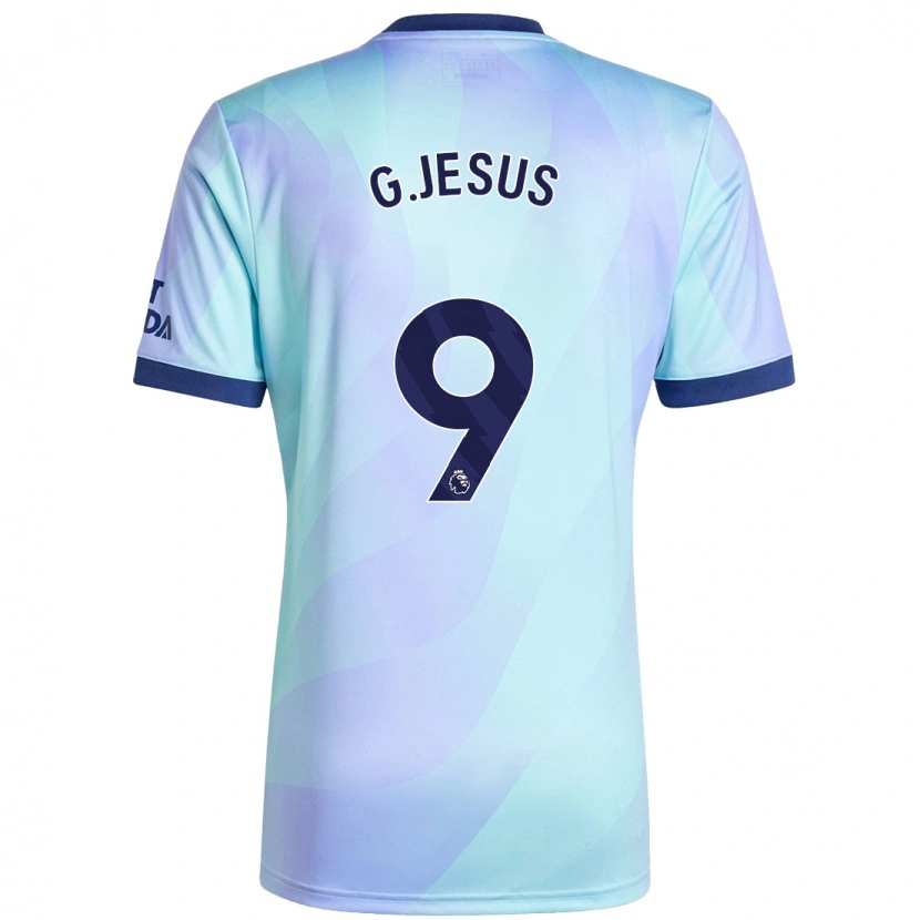 Danxen Kid Gabriel Jesus #9 Aqua Third Jersey 2024/25 T-Shirt