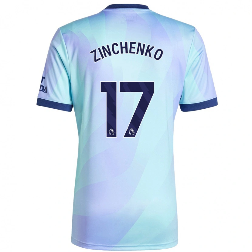 Danxen Kid Oleksandr Zinchenko #17 Aqua Third Jersey 2024/25 T-Shirt