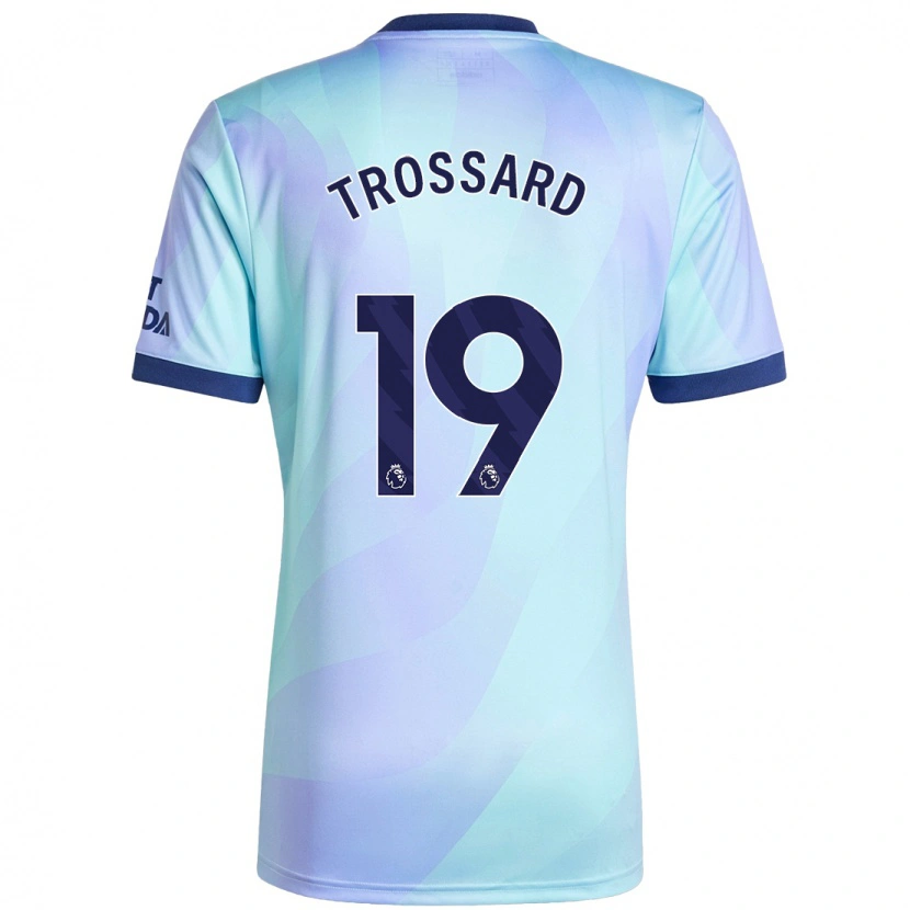 Danxen Kid Leandro Trossard #19 Aqua Third Jersey 2024/25 T-Shirt