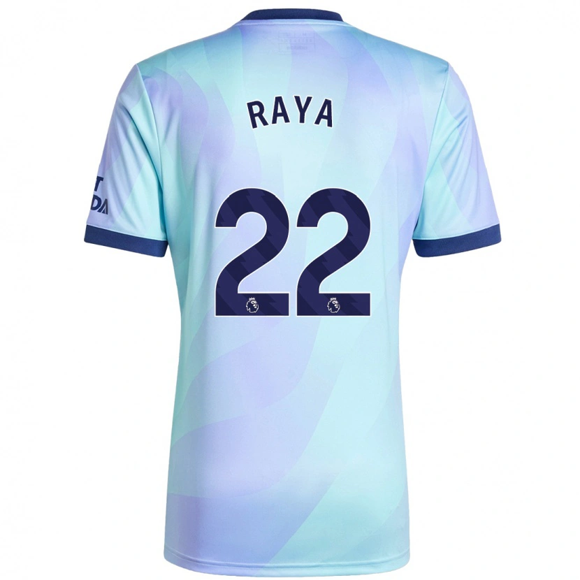 Danxen Kid David Raya #22 Aqua Third Jersey 2024/25 T-Shirt