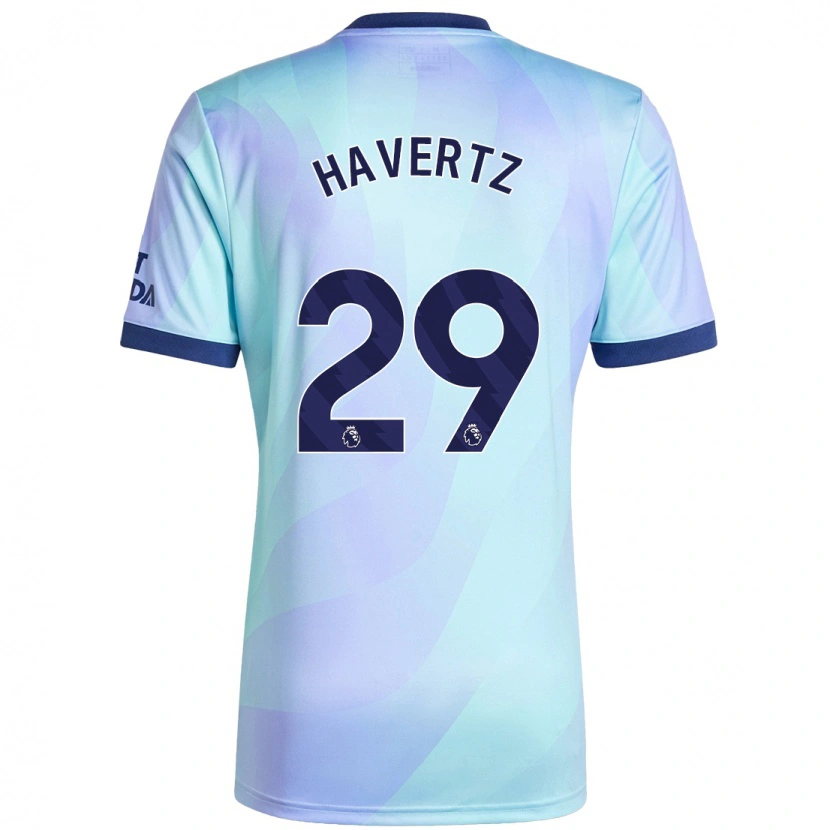 Danxen Kid Kai Havertz #29 Aqua Third Jersey 2024/25 T-Shirt