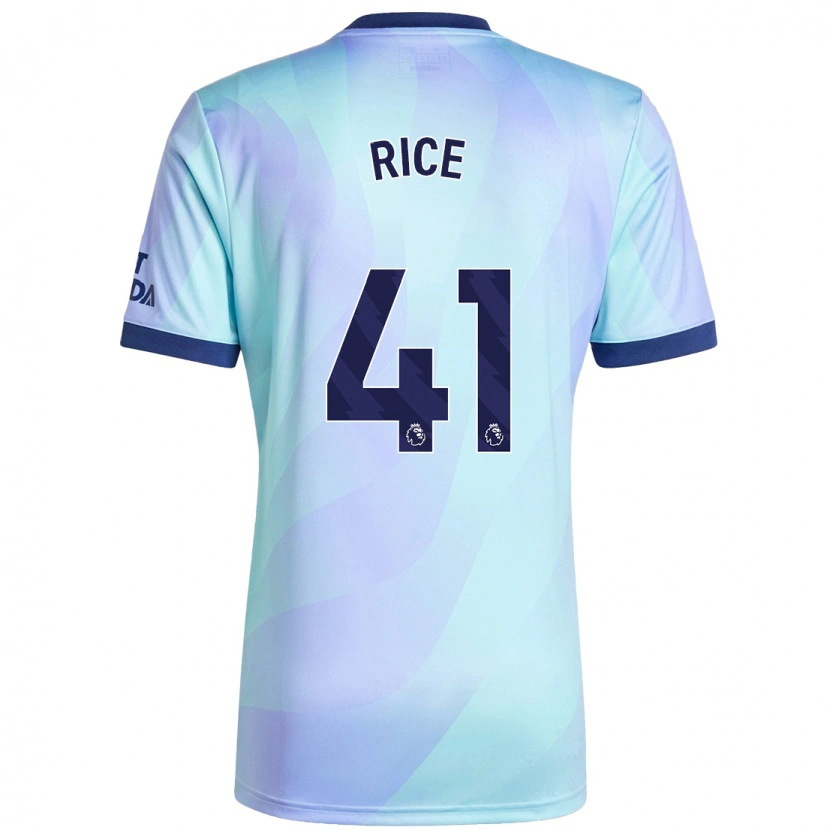 Danxen Kid Declan Rice #41 Aqua Third Jersey 2024/25 T-Shirt