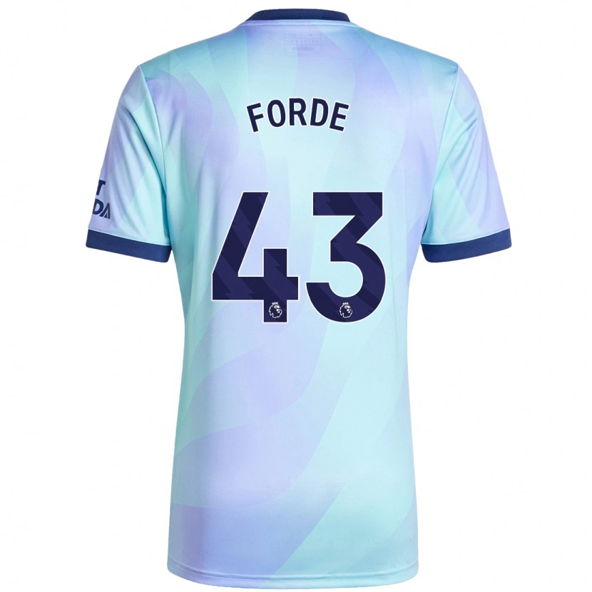 Danxen Kid Romari Forde #43 Aqua Third Jersey 2024/25 T-Shirt